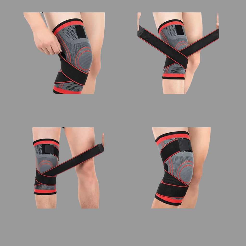 1PCS Adjustable Sports Knee Pad Knee Pain Relief Patella Stabilizer Brace Support for Hiking Soccer Basketball Running Sport