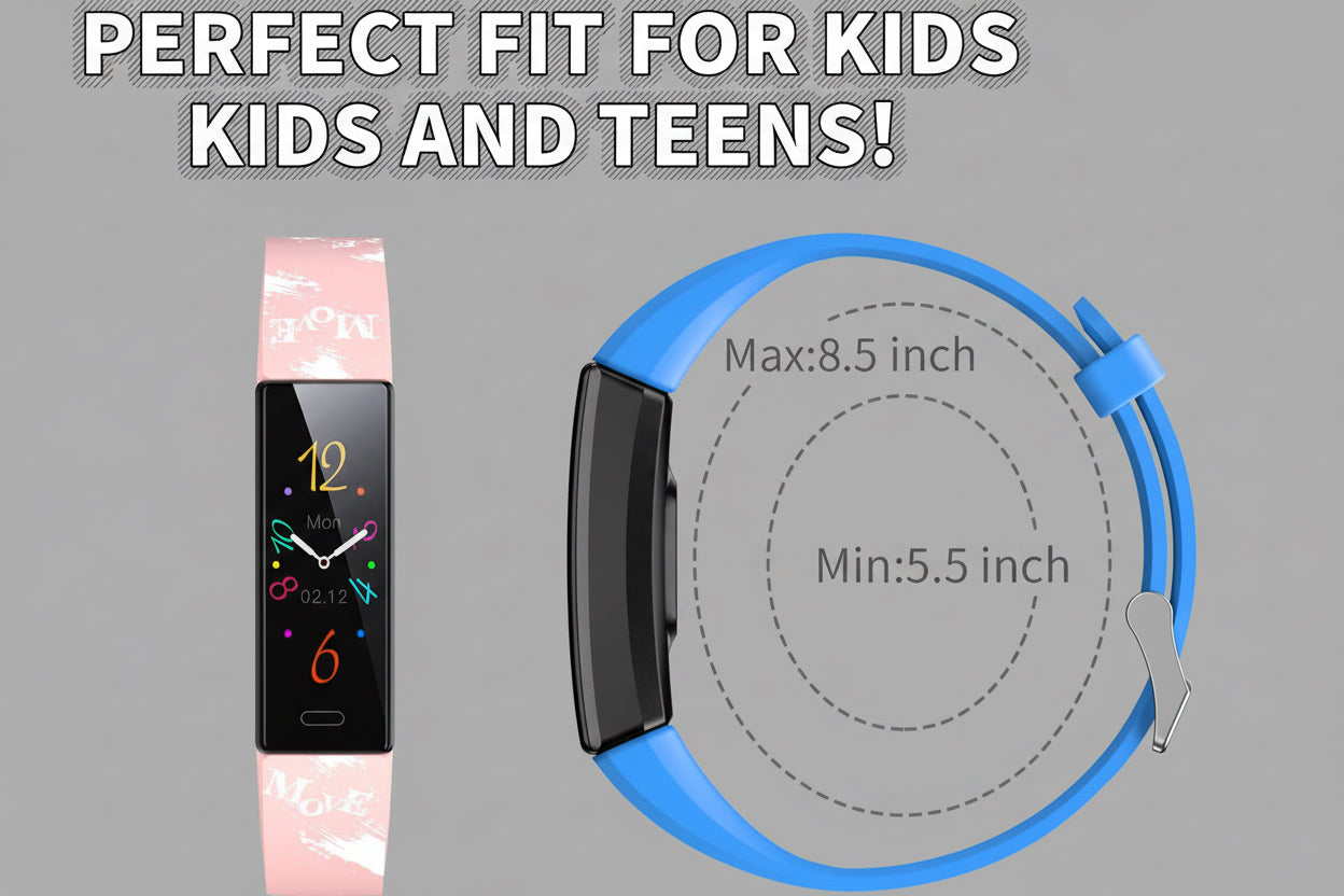 Kids Watch Fitness Tracker, Fitness Watches for Kids, Activity Tracker with Pedometers, Stopwatch, IP68 Waterproof, 11 Sport Modes Smart Watch for Kids Age 6-16 Years Old