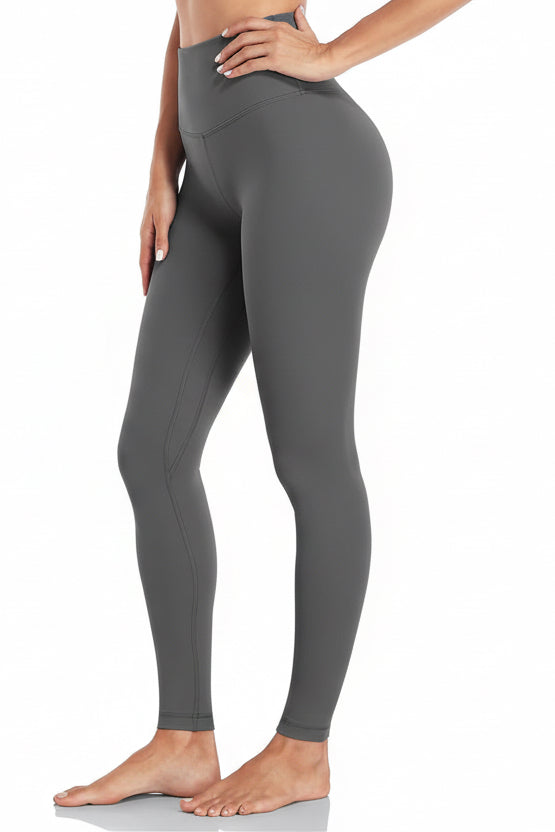 Essential Leggings 28'', High Waisted Comfortable Soft Athletic Yoga Pants Full Length