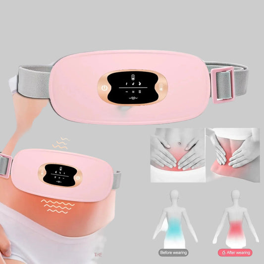 Electric Heating Menstrual Vibration Pad Belt for Period Pain Relief Cramps US