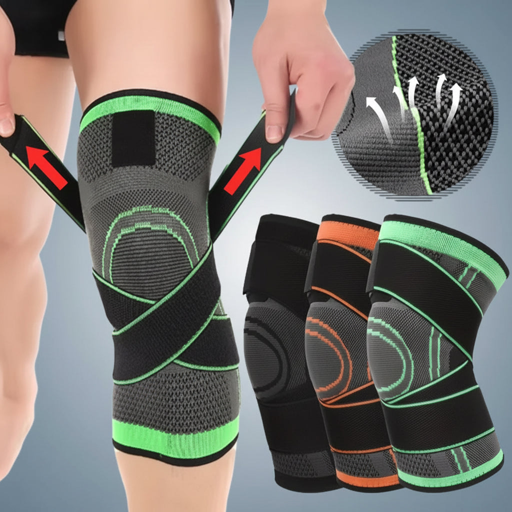 1PCS Adjustable Sports Knee Pad Knee Pain Relief Patella Stabilizer Brace Support for Hiking Soccer Basketball Running Sport