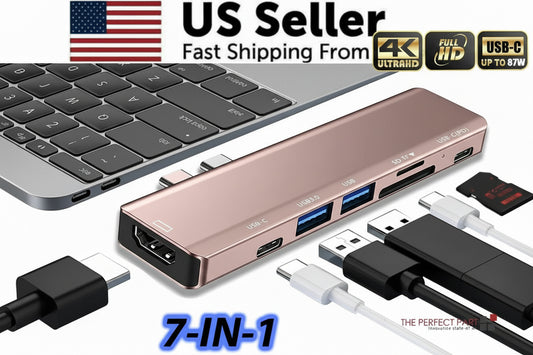 Multiport USB-C Hub Type C to USB 3.0 4K HDMI Adapter for Macbook Pro / Air USA