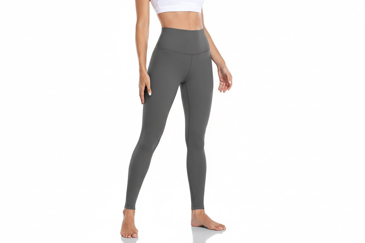 Essential Leggings 28'', High Waisted Comfortable Soft Athletic Yoga Pants Full Length