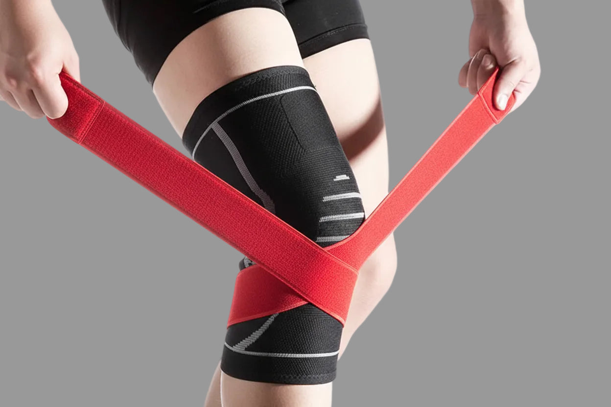 1PCS Adjustable Sports Knee Pad Knee Pain Relief Patella Stabilizer Brace Support for Hiking Soccer Basketball Running Sport