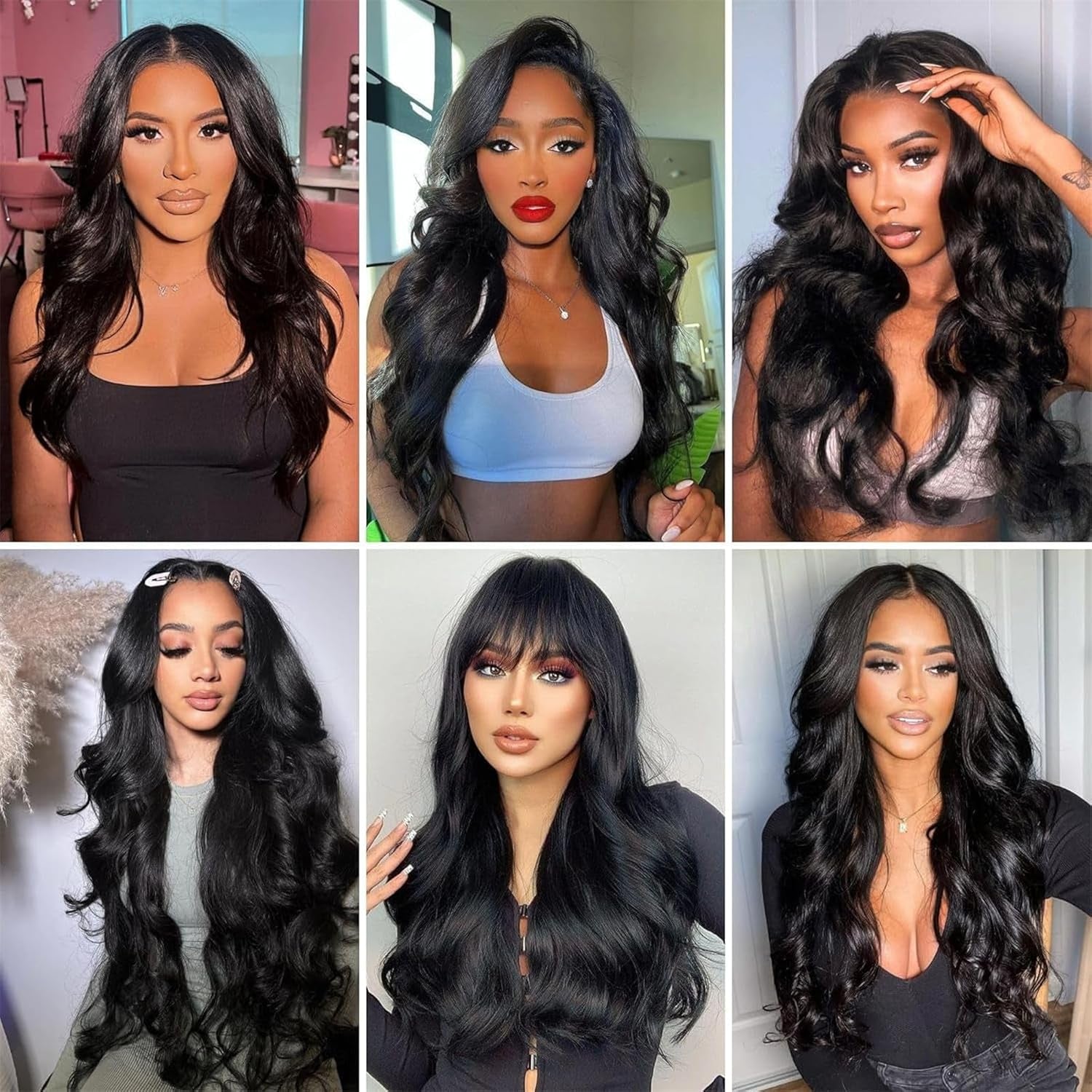 12A Human Hair Bundles Body Wave Bundles Human Hair 100% Unprocessed Weave Bundles Human Hair Extensions Natural Color 20 Inch