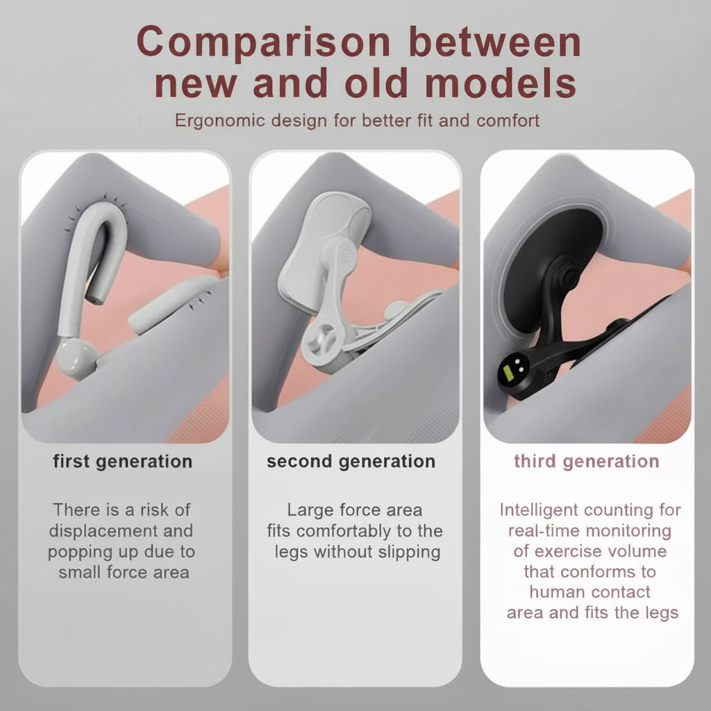 Smart Thigh Master | Adjustable Pelvic Floor Exercise Devices for Women and Men with Auto-Counter Display | Inner Thigh Exerciser for Women, Kegel Trainer for Butt, Arm & Leg Workouts
