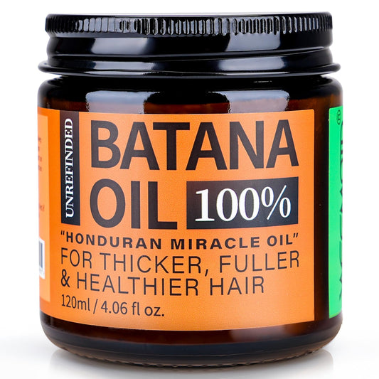 Batana Oil for Hair Growth Dr Sebi, 100% Raw Organic Batana Hair Mask from Honduras, Wild Growth Hair Oil, Scalp Oil Promotes Hair Thickness, Prevents Loss for Men & Women, 4.06 Fl Oz